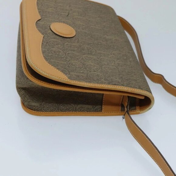 GUCCI Shoulder Bag Canvas Leather Brown Gold Auth ep6137 - Picture 12 of 16